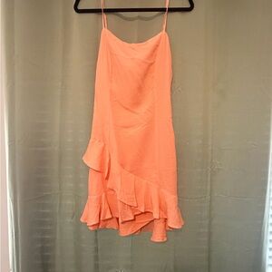 Francesca's Collections Asymmetrical Coral Dress